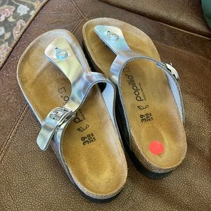 Papillio Silver Sandals Size 39